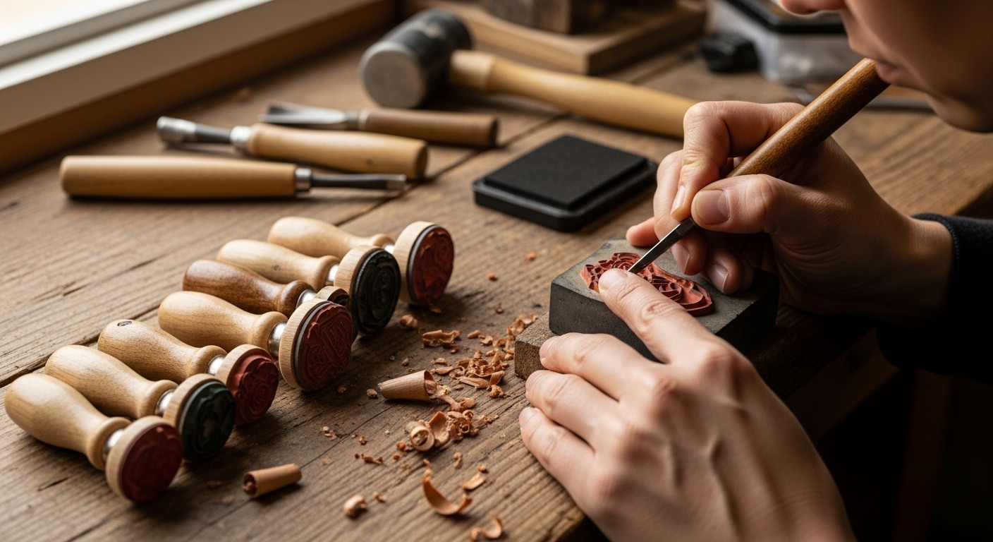 Seni Ukir Stempel: Membuat Cap Custom dari Karet dan Kayu